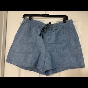 Women’s JCrew Chambray drawstring shorts, NWT